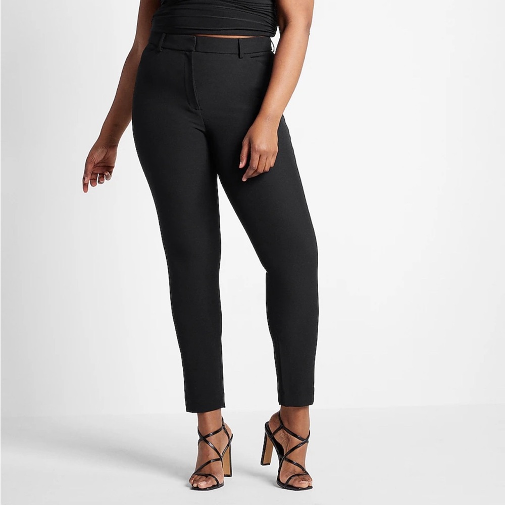 Editor Curvy High Waisted Skinny Pant 14Short Pitch black